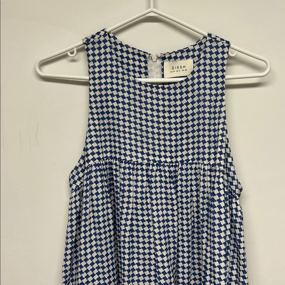 DISSH Blue and White Gingham Maxi Dress - Picture 6 of 8